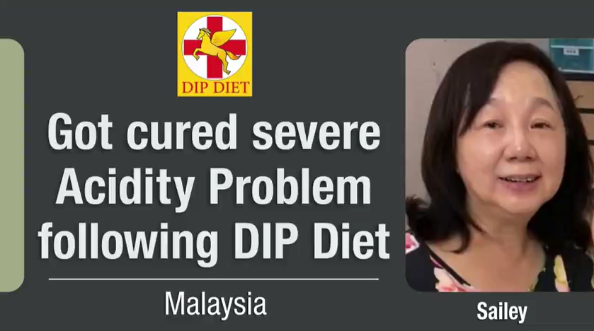 Got cured severe acidity problem following DIP Diet