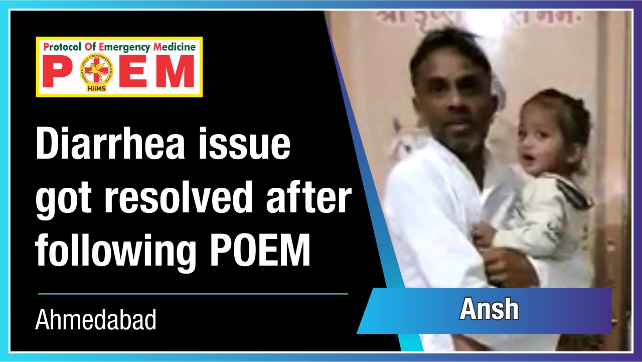 Diarrhea issue got resolved after following POEM