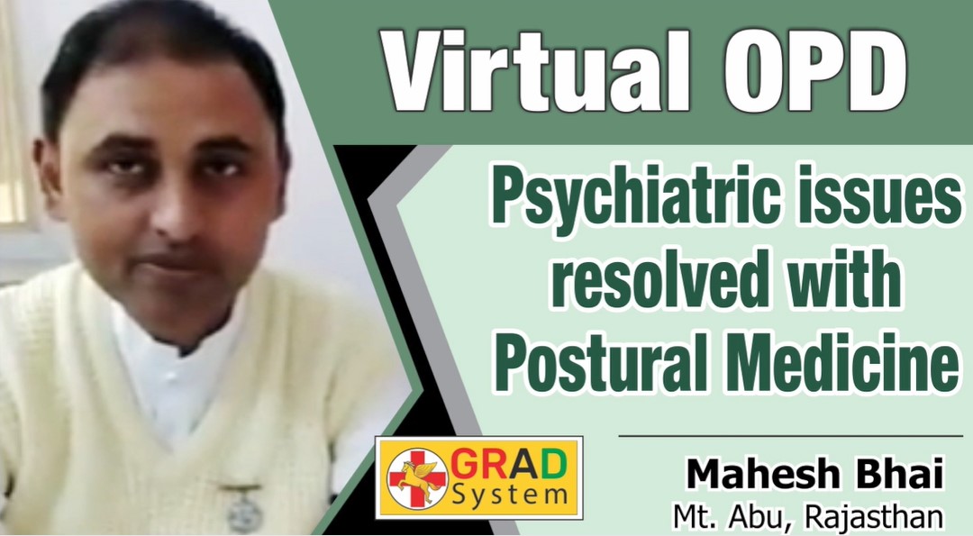 Psychiatric issues resolved with Postural Medicine