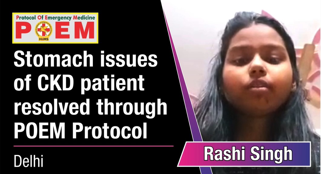 Stomach issues of CKD patient resolved through POEM Protocol
