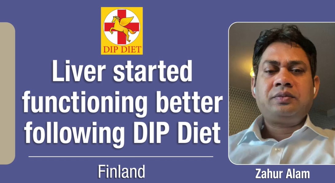 Liver started functioning better following DIP Diet