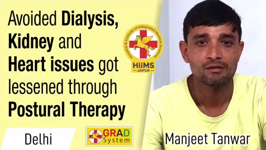 Avoided Dialysis, Kidney and Heart issues got lessened through Postural Therapy