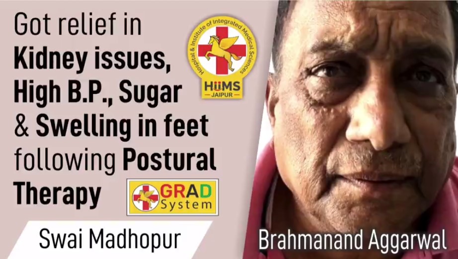 Got relief in Kidney issues, High B.P., Sugar & Swelling in feet following Postural Therapy
