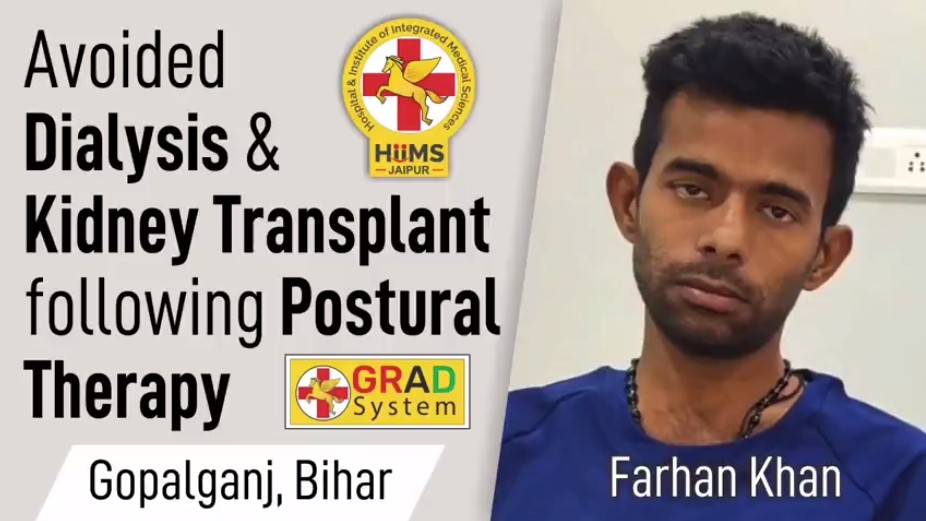 Avoided Dialysis & Kidney Transplant following Postural Therapy