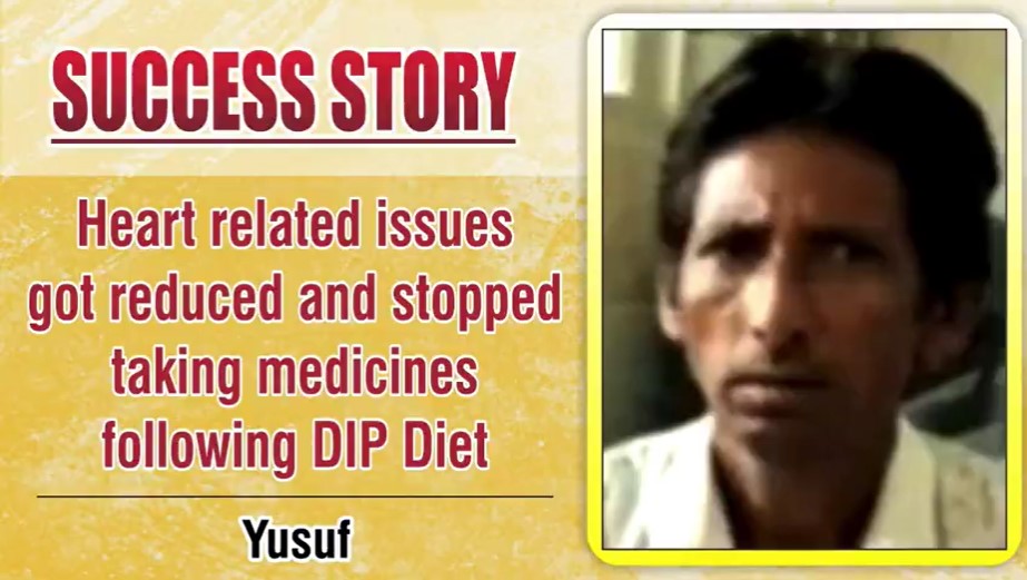  Heart related issues got reduced and stopped taking medicines following DIP Diet