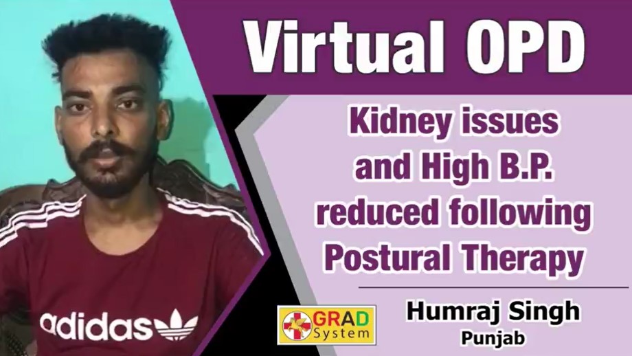 Kidney issues and High B.P reduced following Postural Therapy 