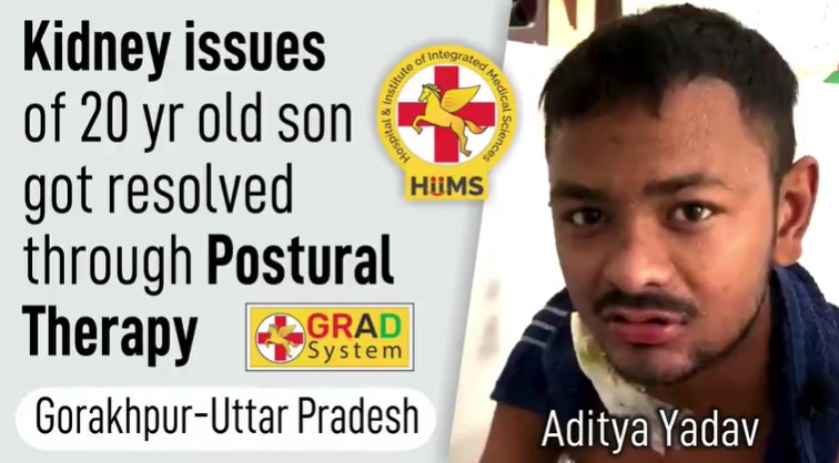 Kidney issues of 20yr old son got resolved through Postural Therapy