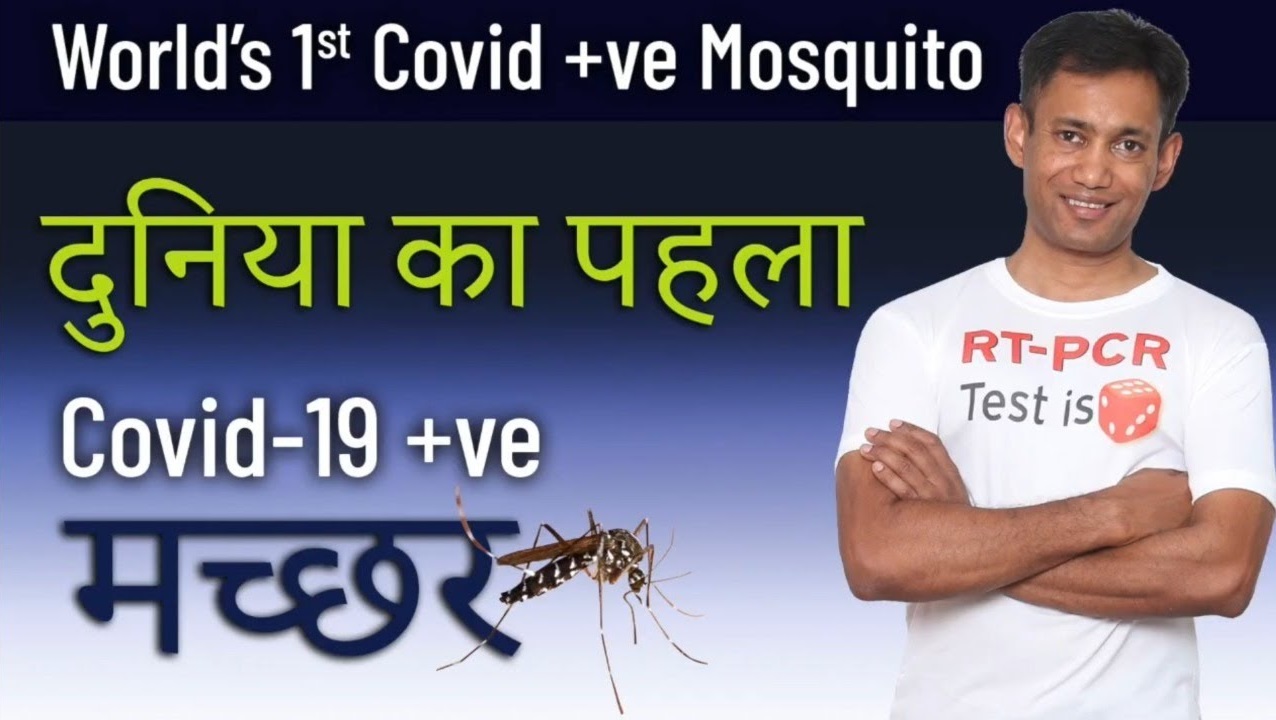 WORLD 1ST COVID +VE MOSQUITO - दुनिया का पहला COVID-19 +VE मच्छर