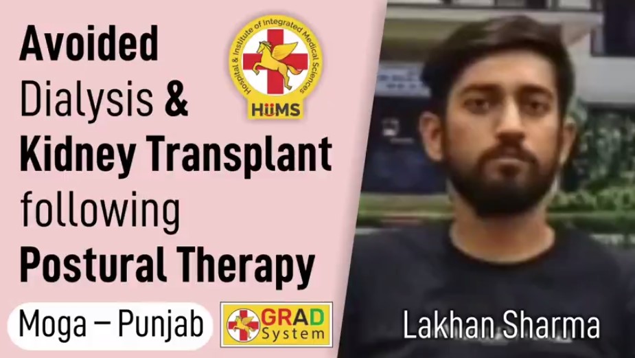 AVOIDED DIALYSIS & KIDNEY TRANSPLANT FOLLOWING POSTURAL THERAPY