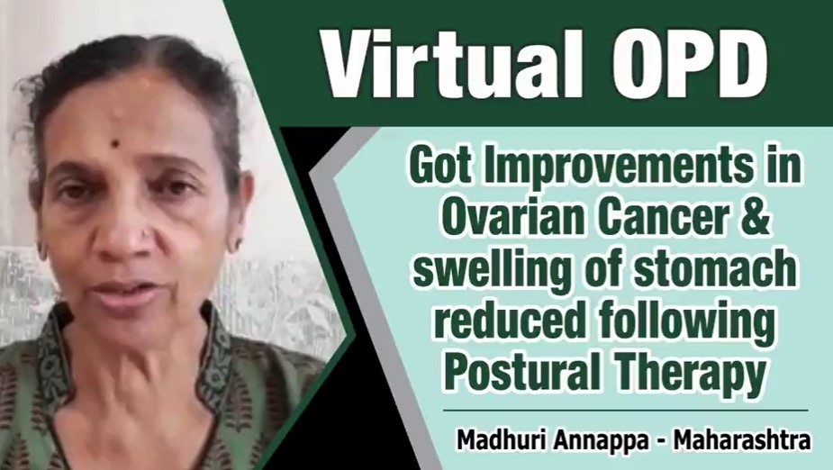 GOT IMPROVEMENTS IN OVARIAN CANCER & SWELLING OF STOMACH REDUCED FOLLOWING POSTURAL THERAPY