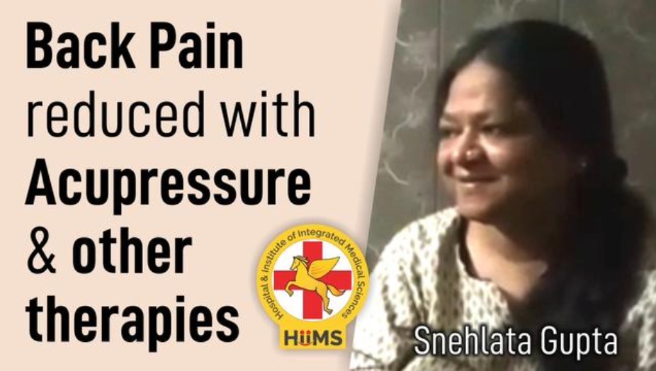 BACK PAIN REDUCED WITH ACUPRESSURE & OTHER THERAPIES