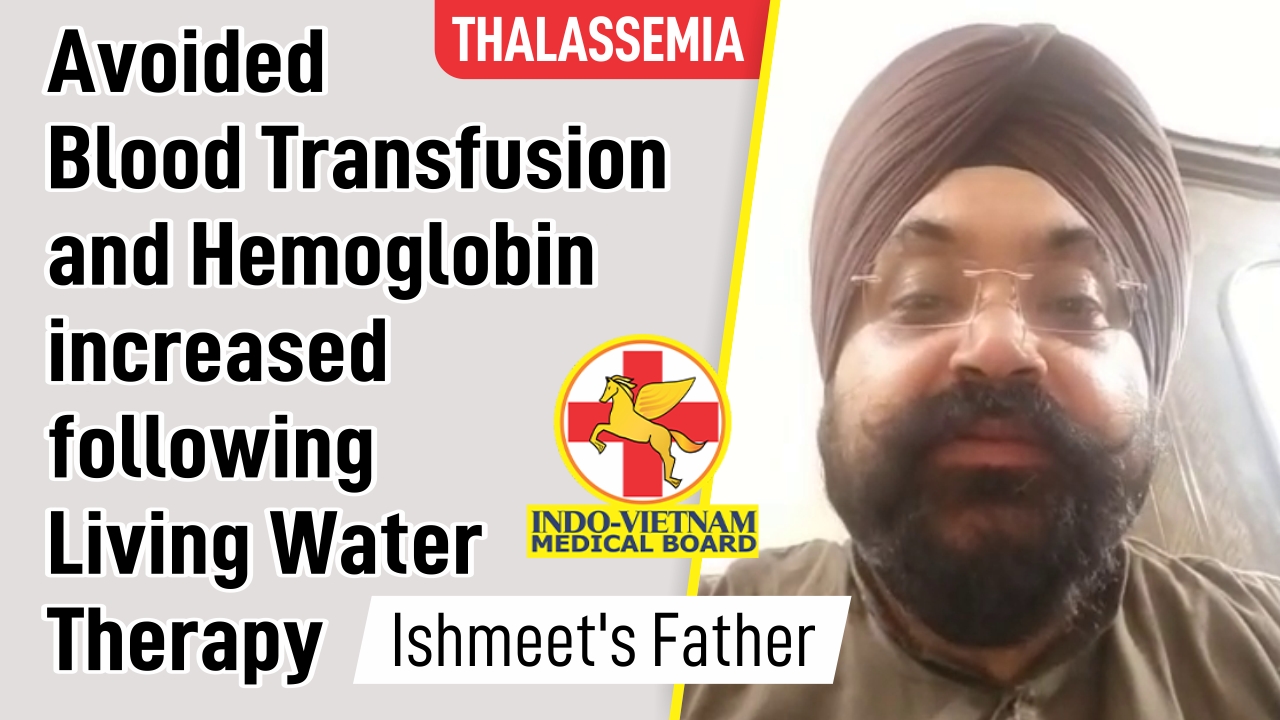 AVOIDED BLOOD TRANSFUSION AND HEMOGLOBIN INCREASED FOLLOWING LIVING WATER THERAPY