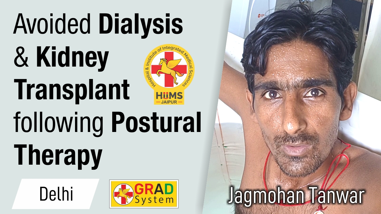 AVOIDED DIALYSIS & KIDNEY TRANSPLANT FOLLOWING POSTURAL THERAPY