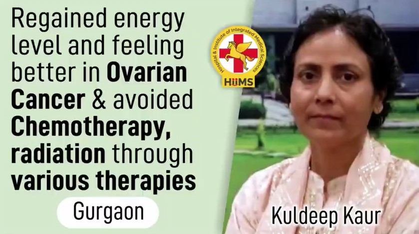 REGAINED ENERGY LEVEL AND FEELING BETTER IN OVARIAN CANCER & AVOIDED CHEMOTHERAPY, RADIATION