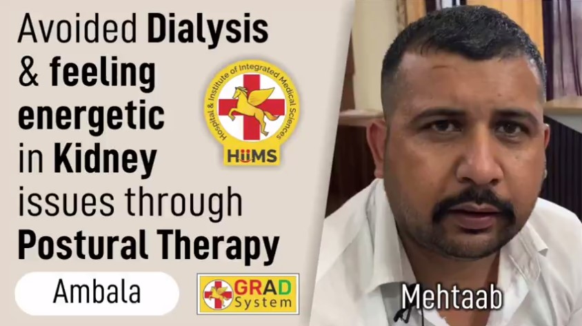 AVOIDED DIALYSIS & FEELING ENERGETIC IN KIDNEY ISSUES THROUGH POSTURAL THERAPY