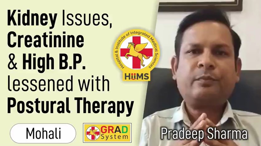 KIDNEY ISSUES, CREATININE & HIGH B.P LESSENED WITH POSTURAL THERAPY