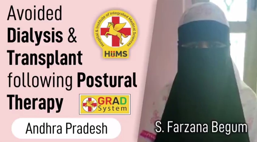 AVOIDED DIALYSIS & TRANSPLANT FOLLOWING POSTURAL THERAPY
