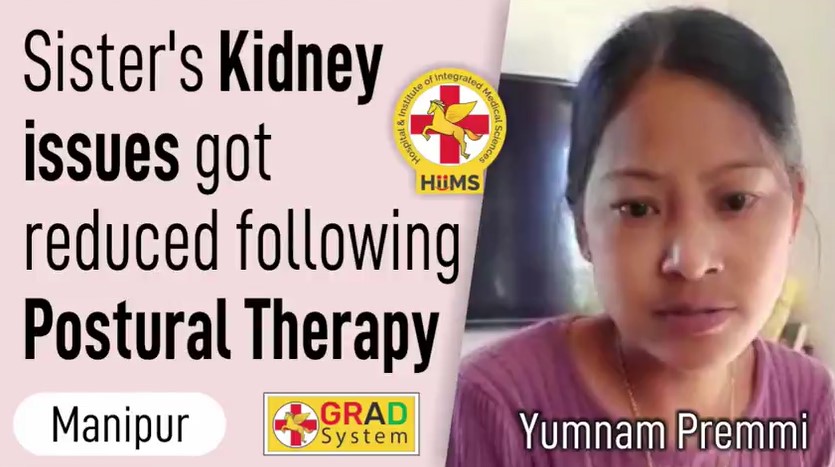 SISTER’S KIDNEY ISSUES GOT REDUCED FOLLOWING POSTURAL THERAPY