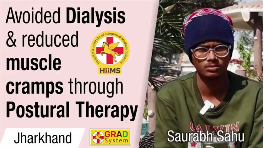 AVOIDED DIALYSIS & REDUCED MUSCLE CRAMPS THROUGH POSTURAL THERAPY