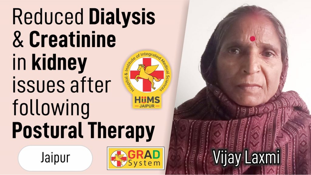 REDUCED DIALYSIS & CREATININE IN KIDNEY ISSUES AFTER FOLLOWING POSTURAL THERAPY