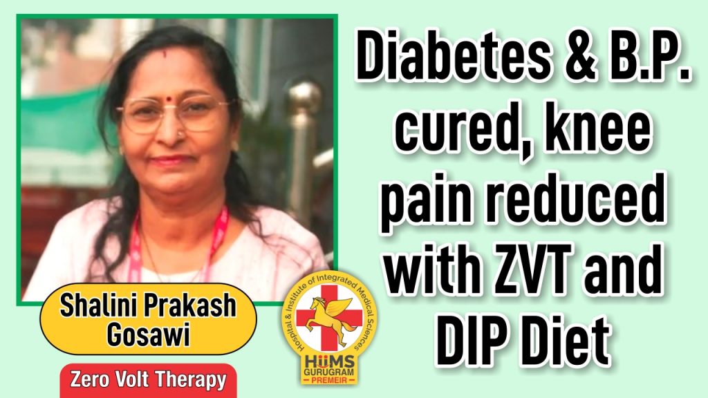 Diabetes & B.P. cured, knee pain reduced with ZVT and DIP Diet