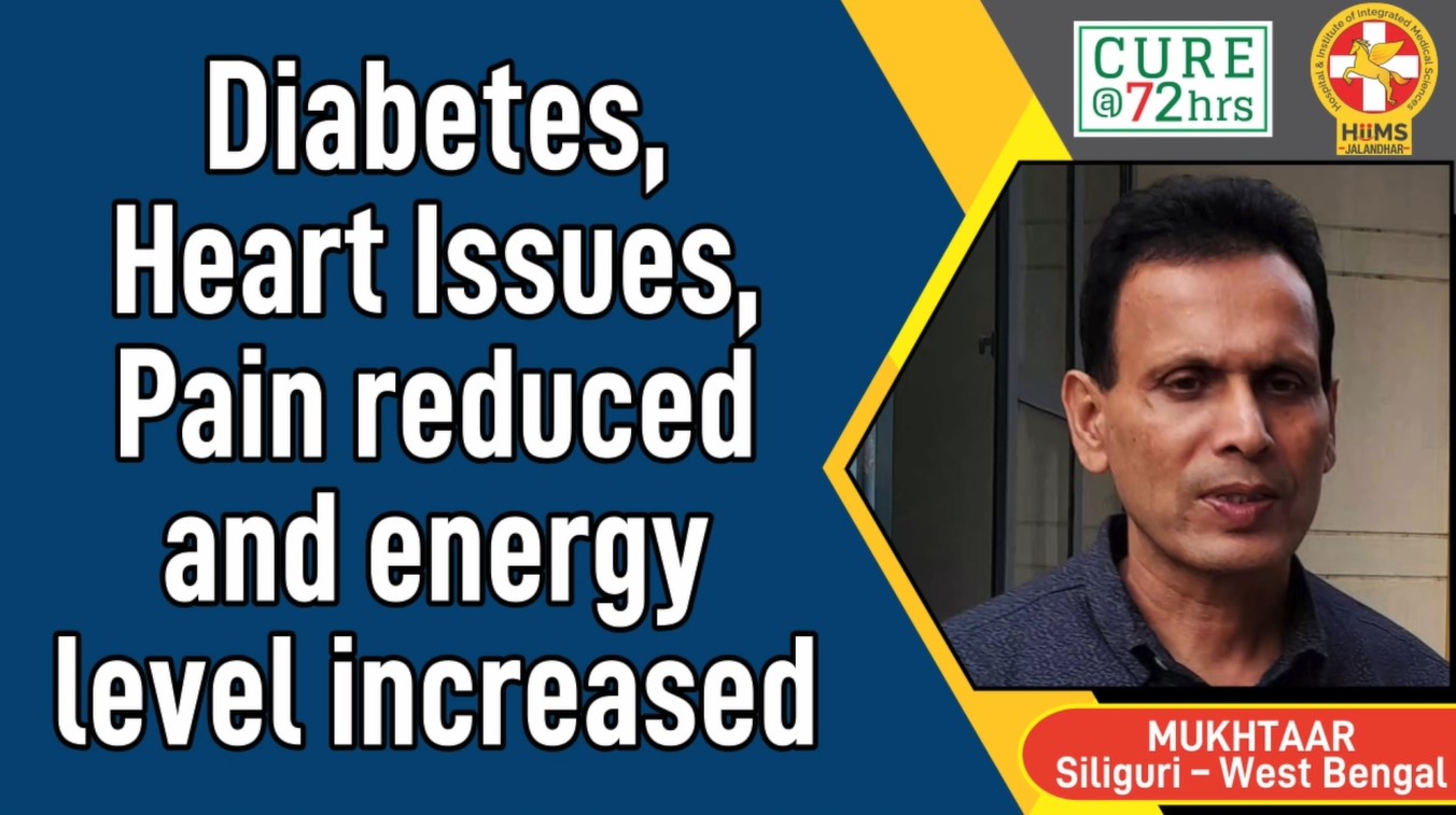 DIABETES, HEART ISSUES, PAIN REDUCED AND ENERGY LEVEL INCREASED