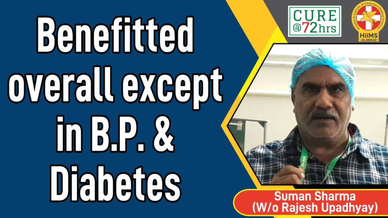 BENEFITTED OVERALL EXCEPT IN B.P. & DIABETES