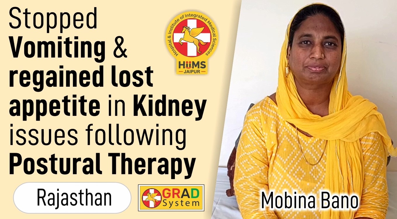 ›STOPPED VOMITING & REGAINED LOST APPETITE IN KIDNEY ISSUES FOLLOWING POSTURAL THERAPY