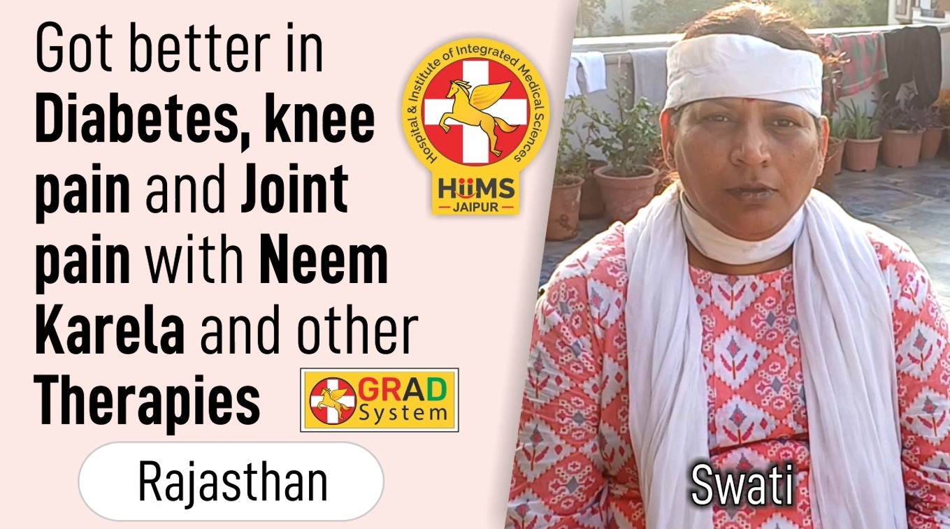 GOT BETTER IN DIABETES, KNEE PAIN JOINT PAIN WITH NEEM KARELA AND OTHER THERAPIES