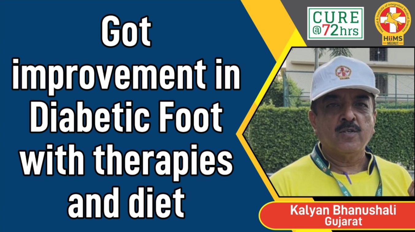 GOT IMPROVEMENT IN DIABETES FOOT WITH THERAPIES AND DIET