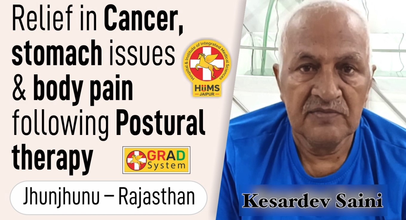 RELEIF IN CANCER, STOMACH ISSUES & BODY PAIN FOLLOWING POSTURAL THERAPY