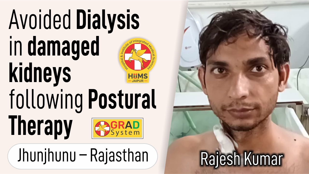 AVOIDED DIALYSIS IN DAMAGED KIDNEYS FOLLOWING POSTURAL THERAPY