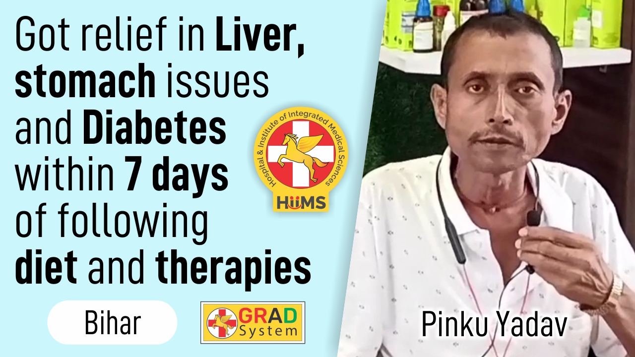 Got relief in Liver, stomach issues and Diabetes within 7 days of following diet and therapies