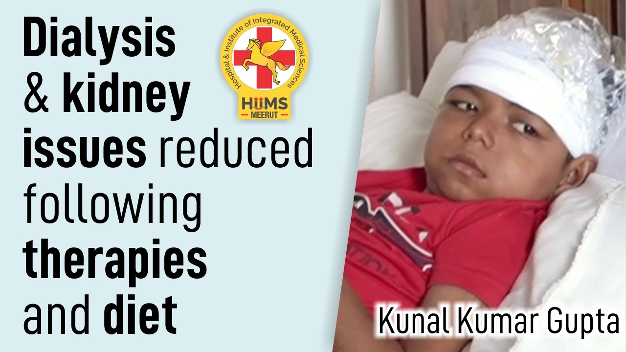 Dialysis & Kidney issues reduced following therapies & diet