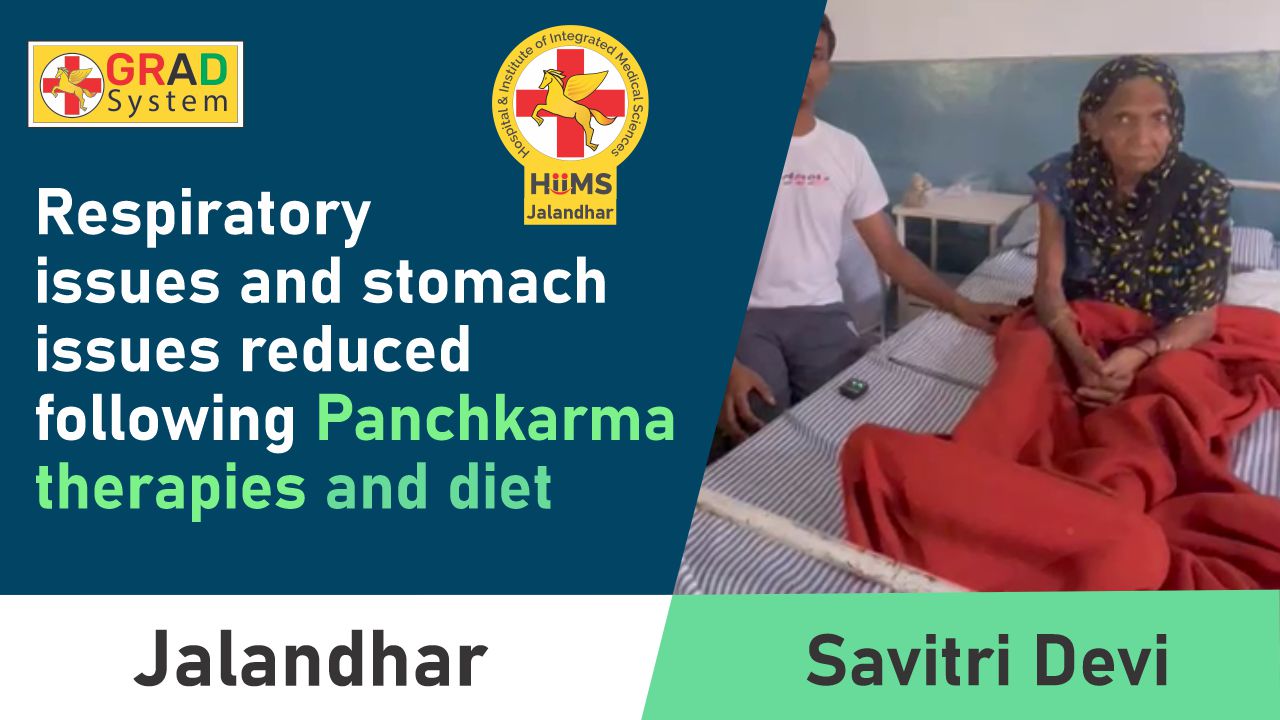 Respiratory issues and stomach issues reduced following Panchkarma therapies and diet