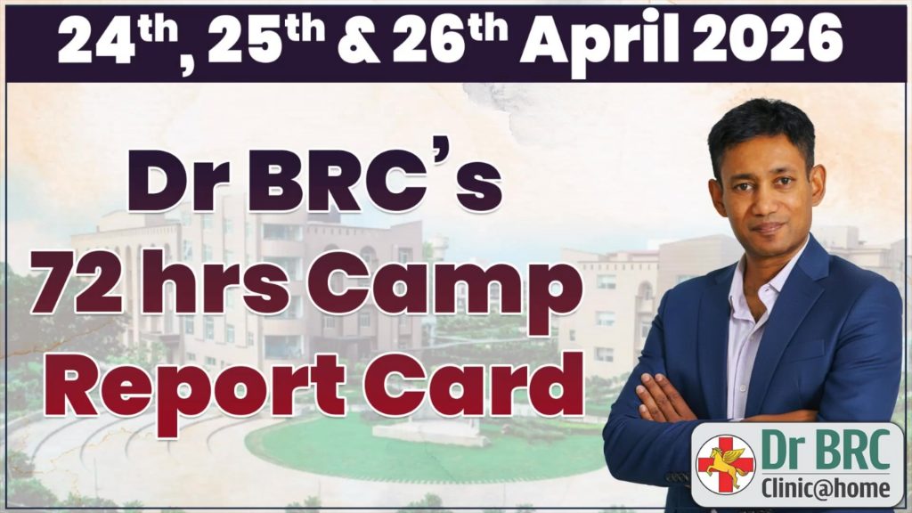 Dr BRC's 72 hrs Camp Report Card